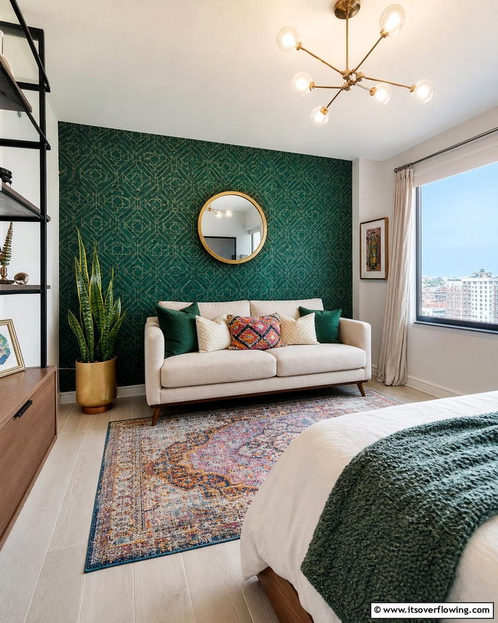 Vibrant Accent Walls - 21 Small Apartment Decorating Ideas for Stylish Living
