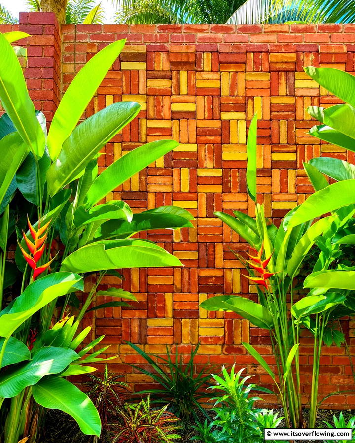 Vibrant Brick Backdrop - 30 Classic Brick Fence Ideas for Timeless Outdoor Security & Charm