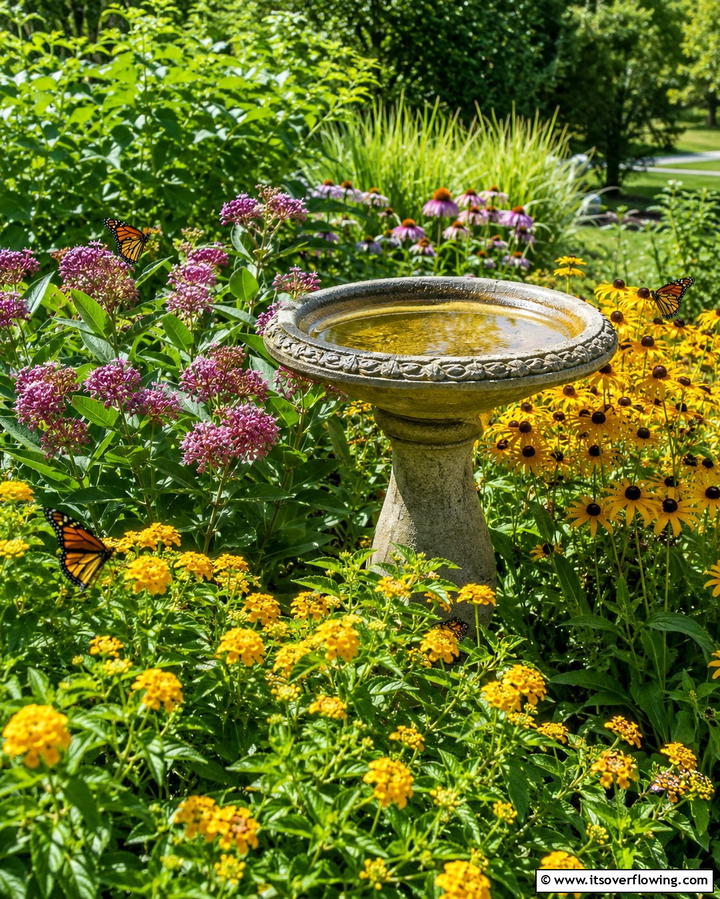 Vibrant Butterfly Garden - 25 Front Yard Texas Flower Bed Ideas for a Stunning Look