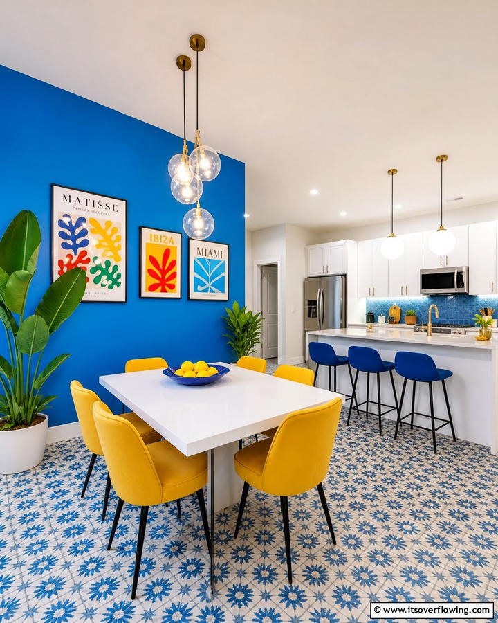 Vibrant Cerulean - 20 Blue Accent Wall Ideas- Bold & Beautiful Designs
