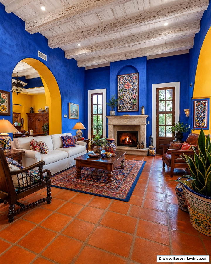 Vibrant Color Infusion - 21 Spanish Colonial Revival Architecture Design Tips