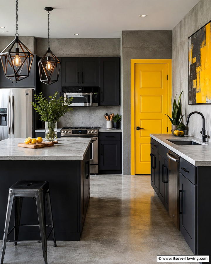 Vibrant Colored Doors for a Bold Statement - 25 Kitchen Door Design Ideas to Enhance Your Space