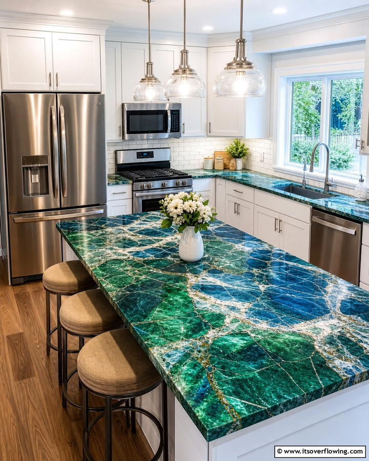 Vibrant Countertop Accents - 21 Colorful Kitchen Ideas to Energize Your Cooking Space