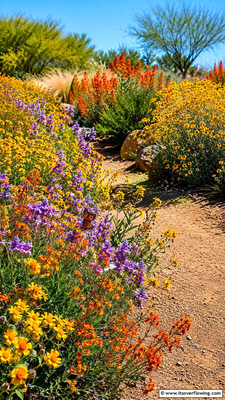 Vibrant Desert Blooms - 30 Desert Landscape Ideas for Low-Water Gardens
