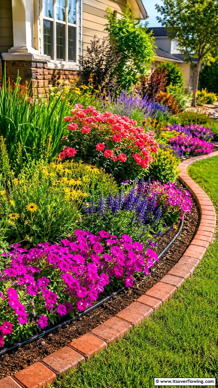 Vibrant Flower Beds - 30 Front Yard Landscaping Ideas for Stunning Curb Appeal