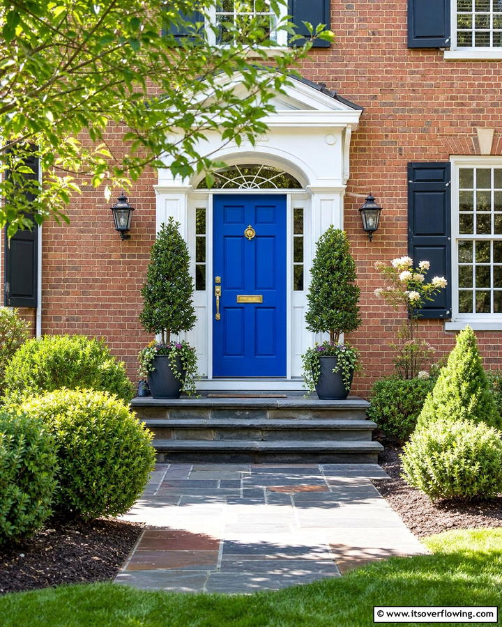 Vibrant Front Door Paint - 21 Curb Appeal Ideas to Boost Your Home’s Exterior