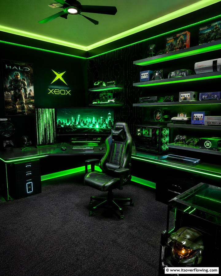Vibrant Gaming Den - 30 2000s Room Ideas for Nostalgic Y2K Vibes