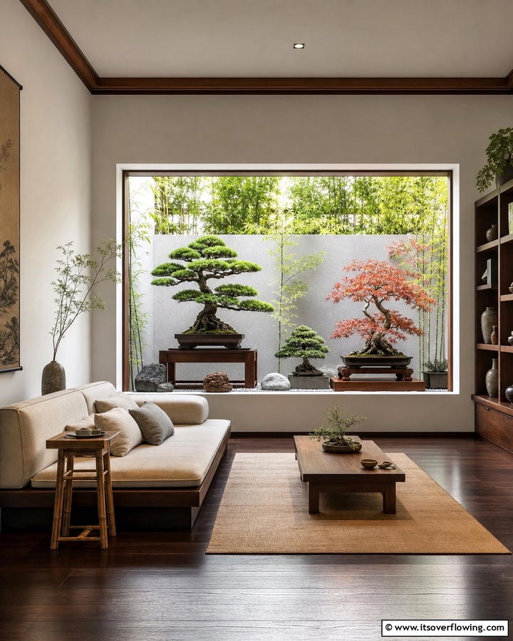 Vibrant Indoor Bonsai - 20 Garden Window Ideas to Brighten Your Indoor Space
