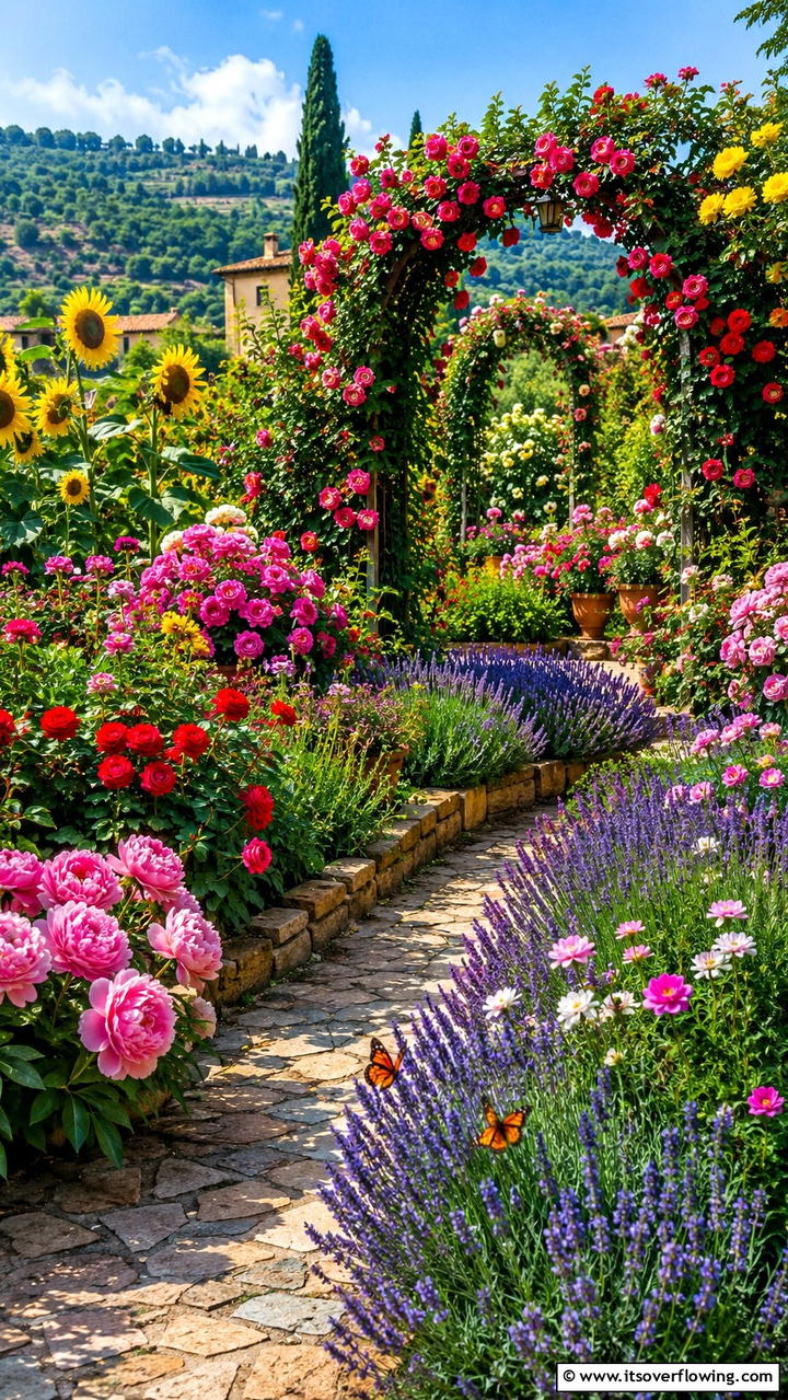 Vibrant Italian Flower Garden - 30 Italian Garden Design Ideas for Timeless Elegance