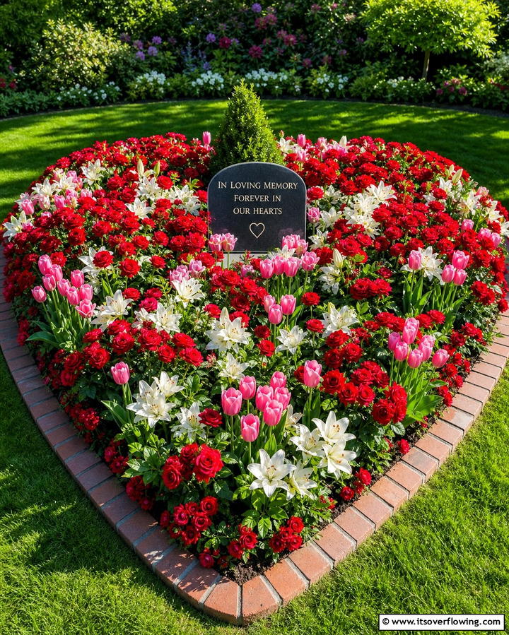 Vibrant Memorial Flower Beds - 25 Memorial Garden Ideas to Honor Loved Ones