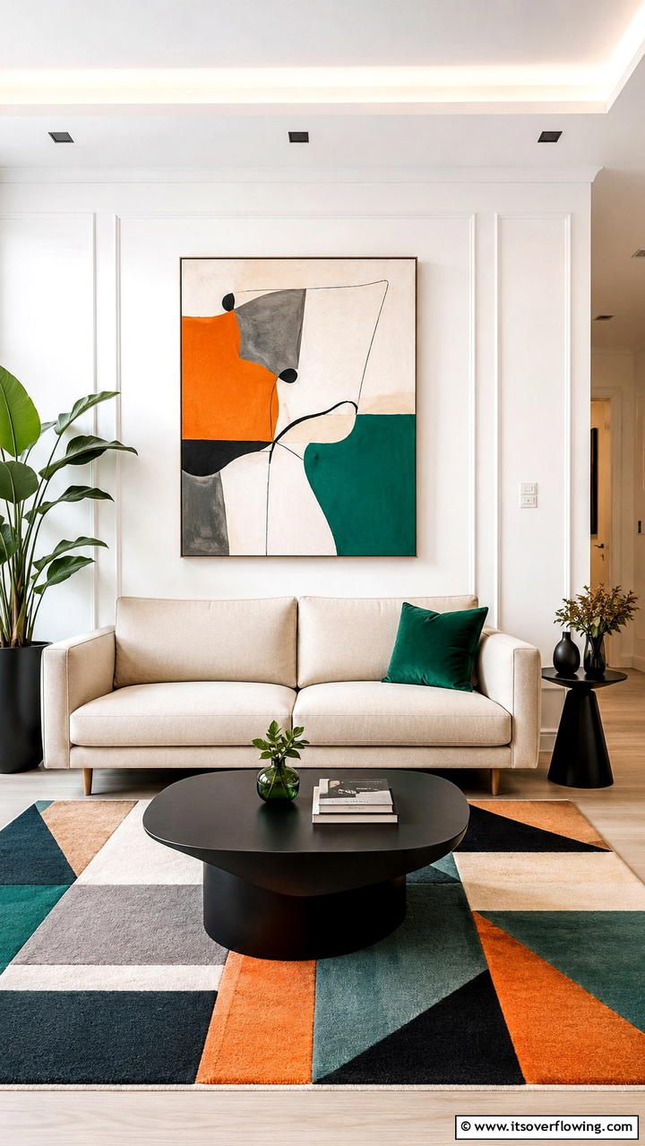 Vibrant Minimalist Flair - 30 Beige Couch Living Room Ideas for Neutral Elegance