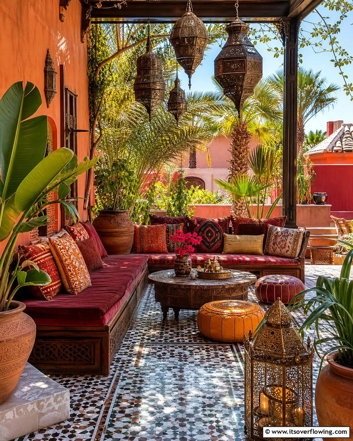 Vibrant Moroccan Theme - 25 Terrace Design Ideas for Outdoor Living