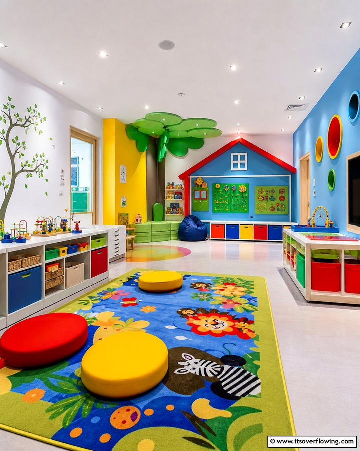 Vibrant Playroom Space - 21 Kids Room Ideas for Playful and Functional Spaces