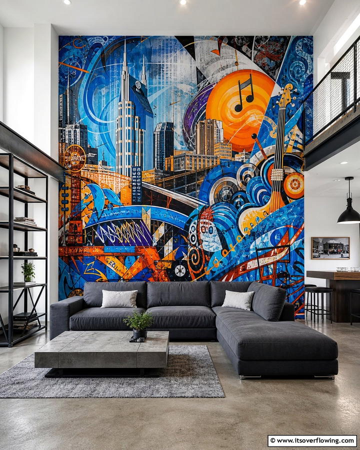 Vibrant Urban Expression - 21 Nashville Mural Ideas to Inspire Your Home Art