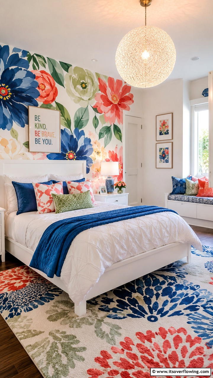 Vibrant Wall Art and Murals - 21 Trendy Teen Girl Bedroom Decor Ideas for Personal Style