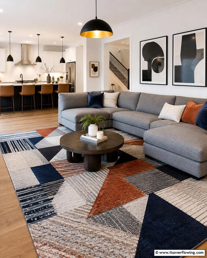 Vibrant Yellow Rug for a Cheerful Touch - 20 Perfect Rug Colors to Pair with a Grey Couch for Any Room