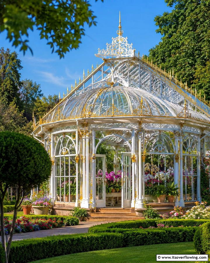Victorian Elegance GreenhouseExact - 25 Fantasy Greenhouse Ideas for a Magical Garden Escape
