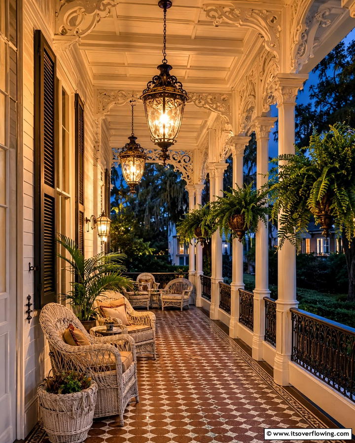 Victorian Hanging Lanterns - 20 Charming Victorian Porch Ideas for a Classic Look