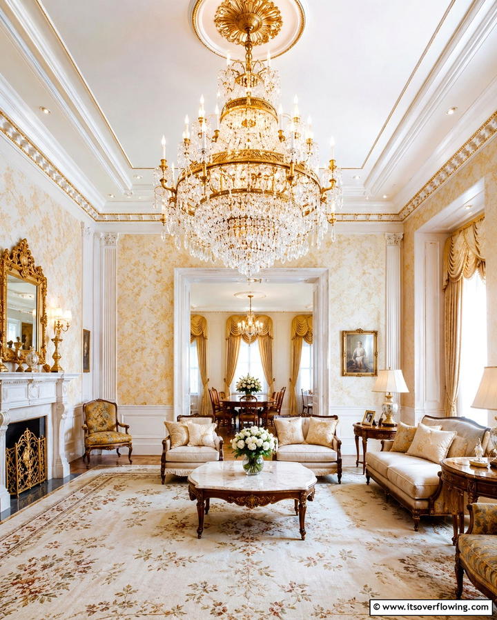 Victorian Style Chandeliers - 25 Victorian Living Room Ideas for Elegant Spaces