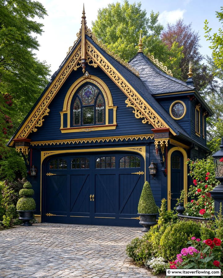 Victorian Style Garage - 25 Detached Garage Ideas for Extra Storage and Style