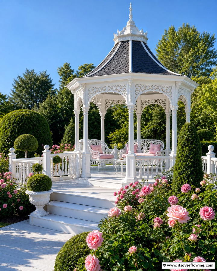 Victorian Style Gazebo for Timeless Elegance - 25 Gazebo on Deck Ideas for Outdoor Relaxation