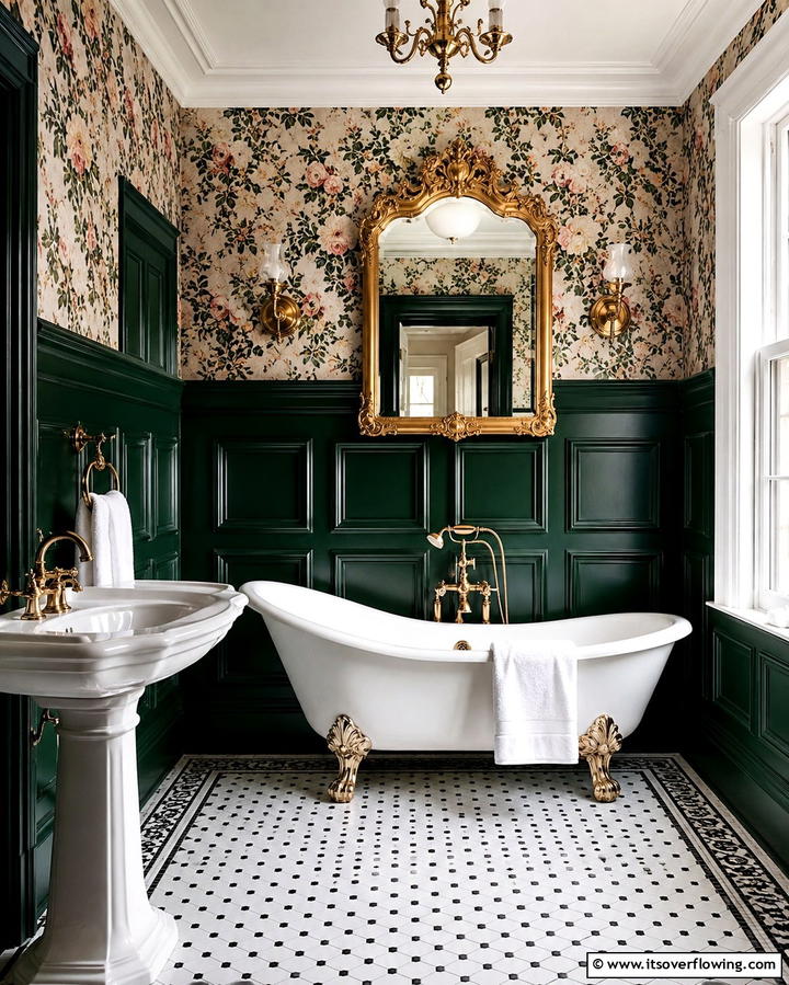 Victorian Style Wainscoting - 25 Bathroom Wainscoting Ideas to Elevate Your Decor