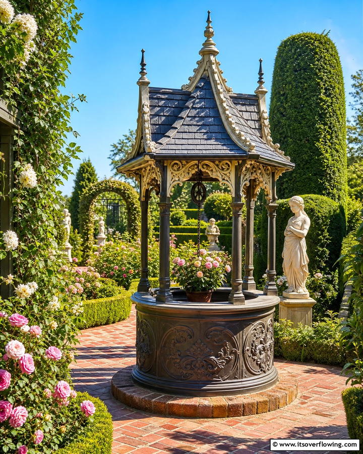 Victorian Style Wishing Well - 20 Outdoor Wishing Well Garden Ideas for Enchantment