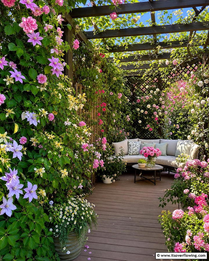 Vining Plants on Trellises - 25 Deck Decorating Ideas With Plants for a Lush Outdoor Space