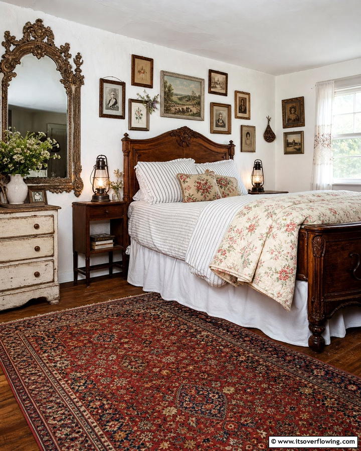 Vintage Accessories - 25 Country Bedroom Ideas- Cozy & Rustic Designs