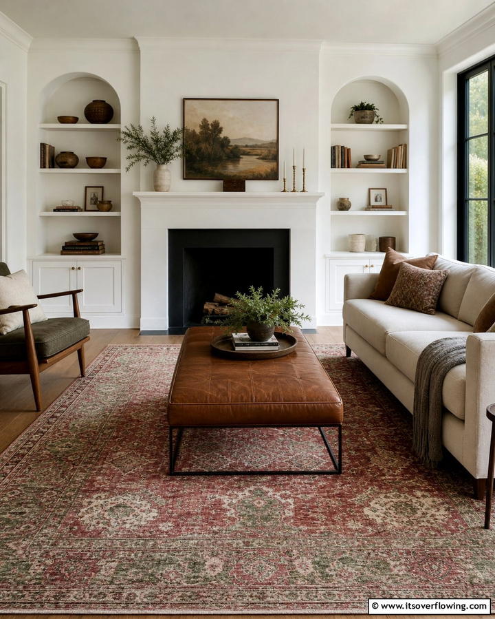 Vintage Area Rugs - 25 Nancy Meyers Interior Design Ideas- Timeless & Elegant