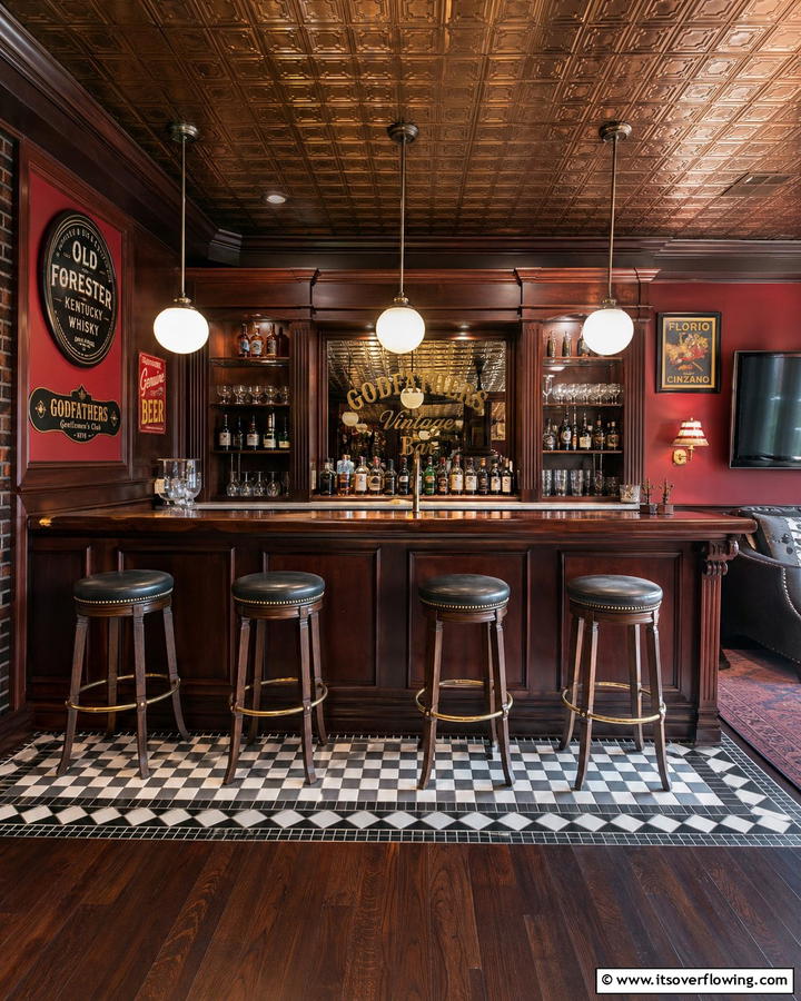 Vintage Bar Experience - 21 Man Cave Design Ideas for a Personalized Retreat