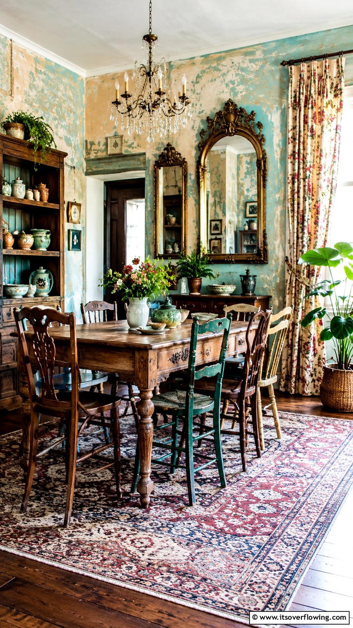 Vintage Boho Charm - 30 Boho Dining Room Ideas for Eclectic, Free-Spirited Style