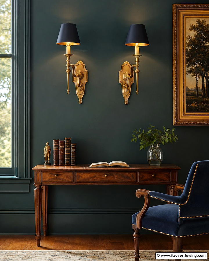 Vintage Brass Sconces - 30 Bedroom Wall Sconce Ideas for Ambiance & Space-Saving