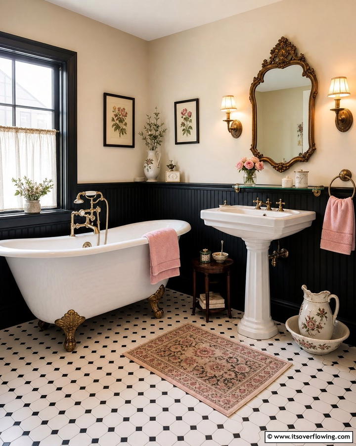 Vintage Charm - 21 Primary Bathroom Design Ideas for Modern Homes