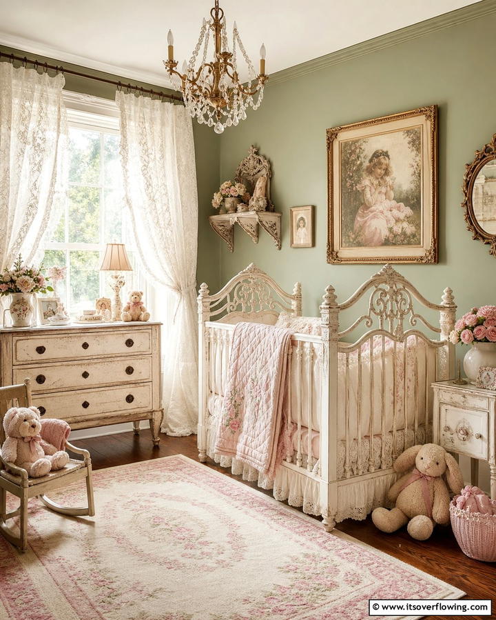 Vintage Charm - 25 Baby Girl Nursery Ideas for a Dreamy Space