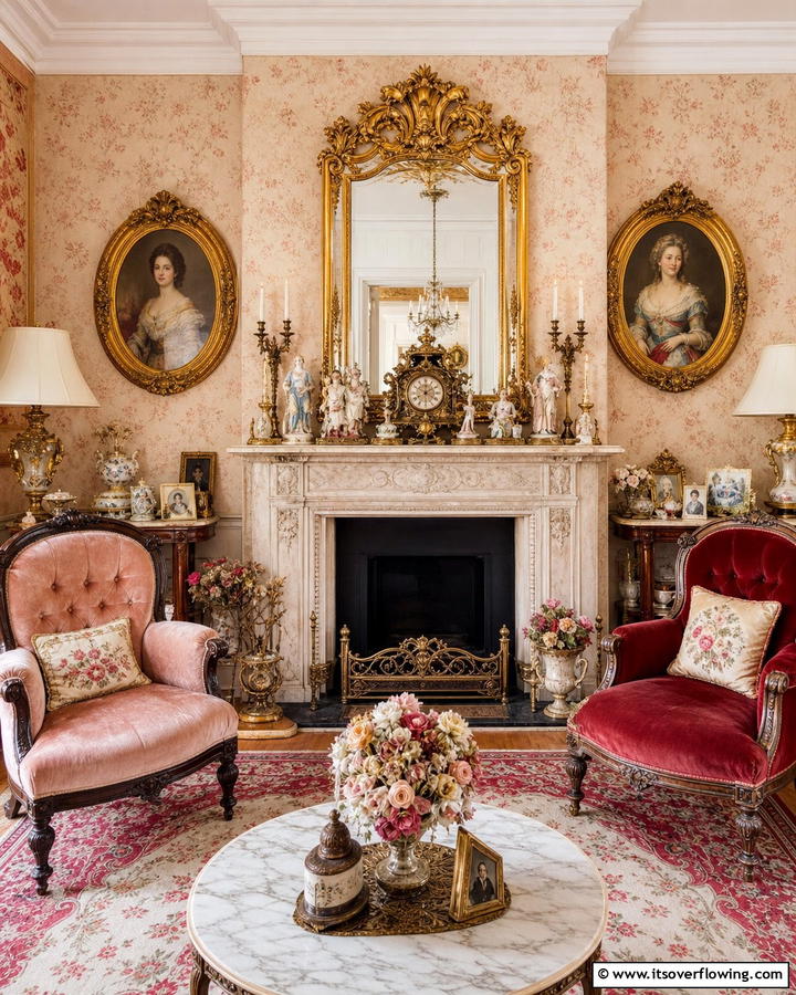 Vintage Charm Accents - 21 Fireplace Decor Ideas to Style Your Mantel Year-Round