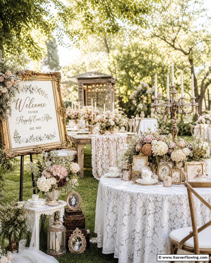 Vintage Charm Celebration - 21 Backyard Wedding Ideas for a Magical Outdoor Celebration