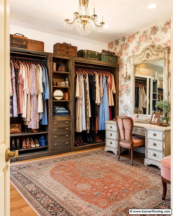Vintage Charm Closet - 21 Clever Closet Ideas for Maximized Home Organization