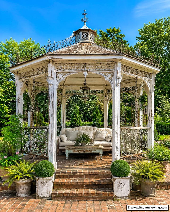 Vintage Charm Gazebo - 30 Backyard Gazebo Ideas for Outdoor Entertaining