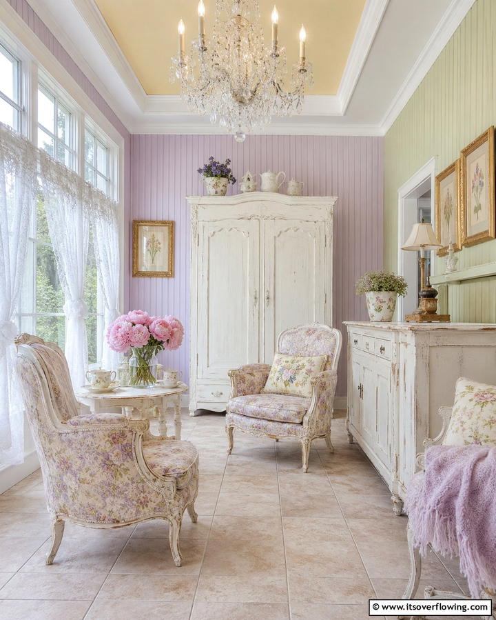Vintage Charm Sunroom - 30 Farmhouse Sunroom Ideas for Cozy and Light-Filled Relaxation