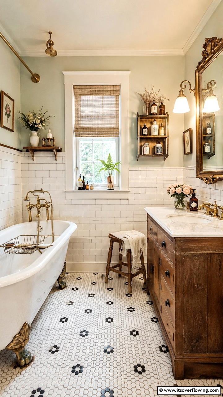 Vintage Charm and Character - 30 Ensuite Bathroom Ideas for Luxurious Privacy
