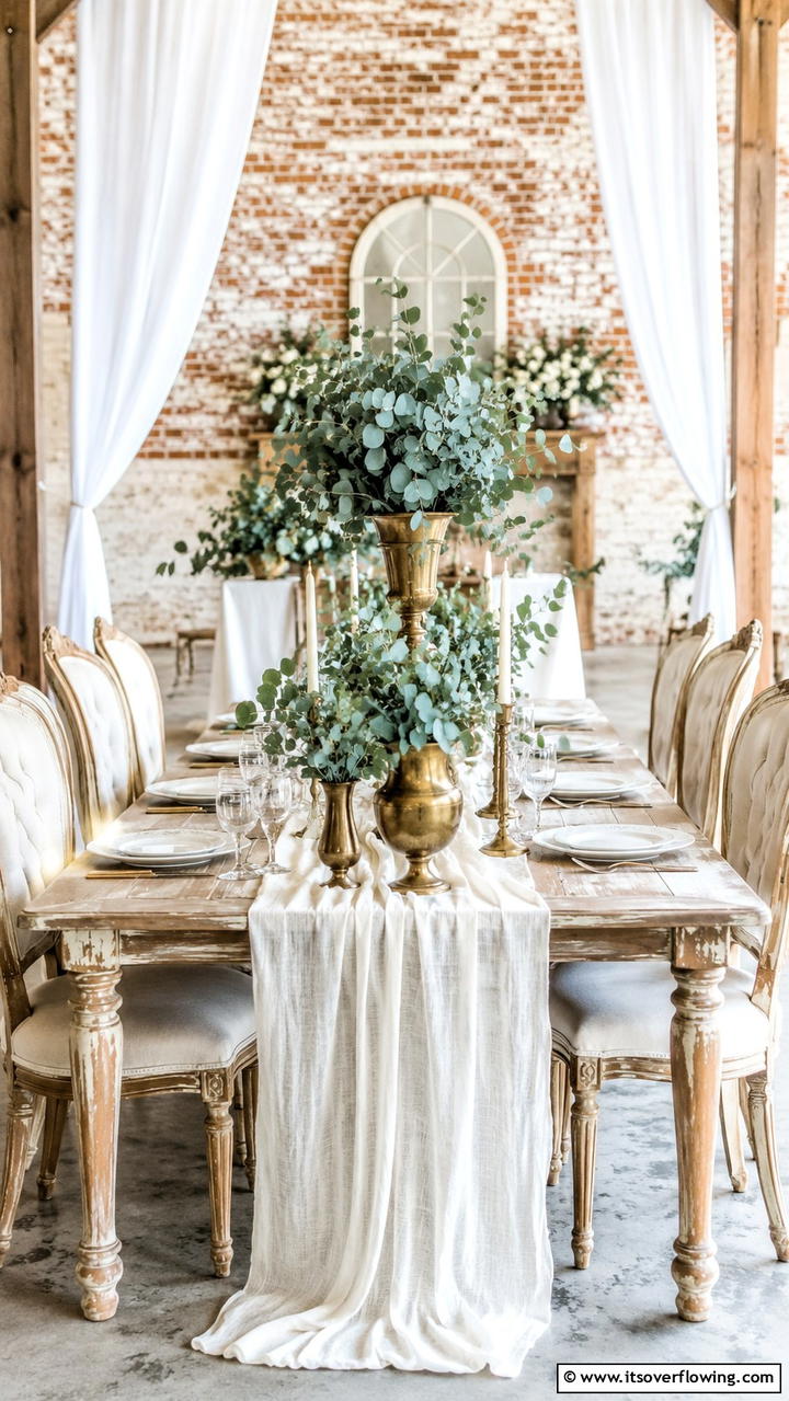 Vintage Charm with Eucalyptus - 30 Eucalyptus Wedding Centerpieces for Natural Elegance
