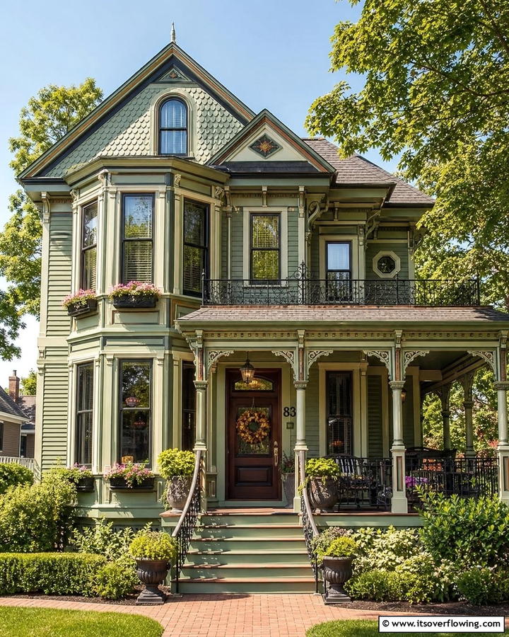 Vintage Charm with Sage Hues - 21 Sage Green Exterior Home Designs for Curb Appeal Refresh