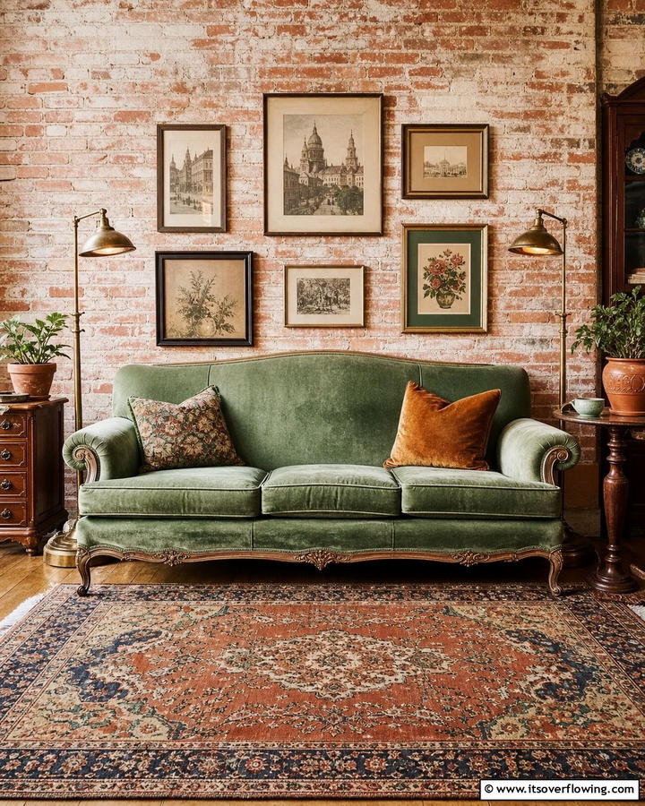 Vintage Chic Couch - 21 Living Room Couch Ideas for Comfortable Entertaining