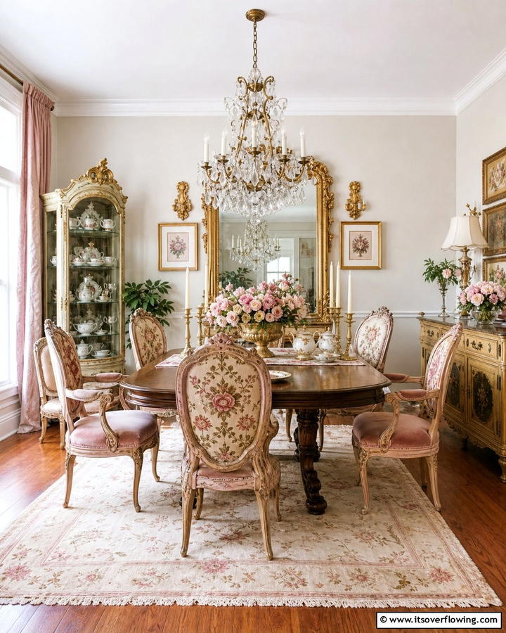 Vintage Chic Dining Room - 30 Inspiring Home Decor Ideas to Refresh Your Living Space