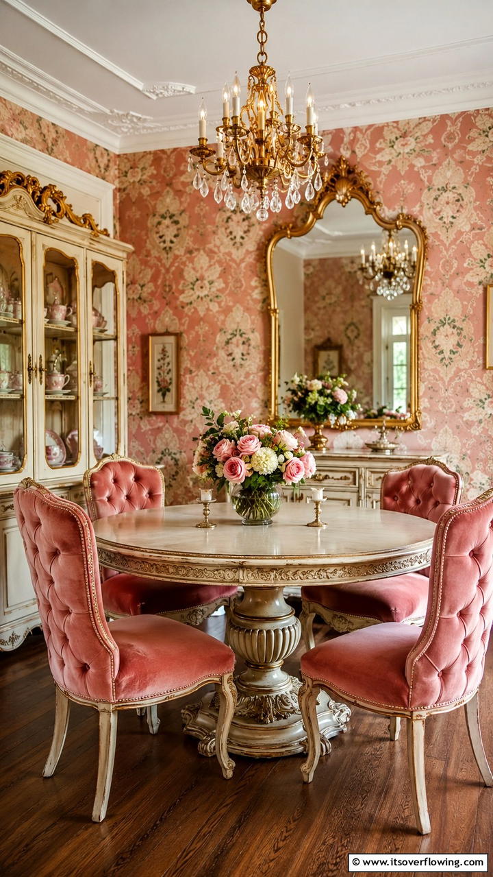 Vintage Chic Dining - 30 Dining Room Ideas for Memorable Gatherings
