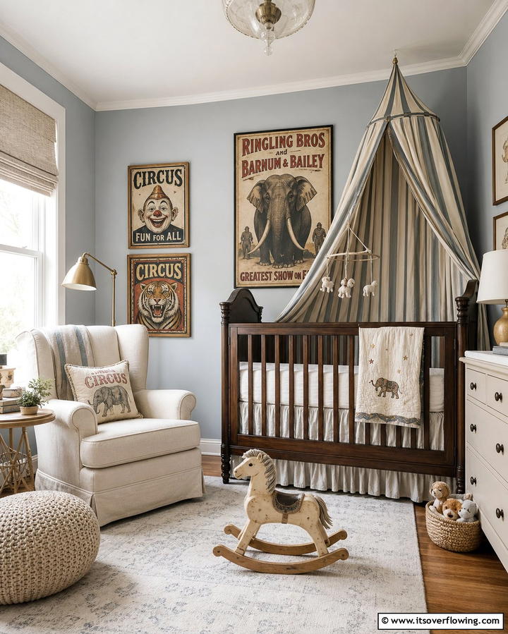 Vintage Circus Nursery - 25 Whimsical Nursery Ideas for a Magical Space
