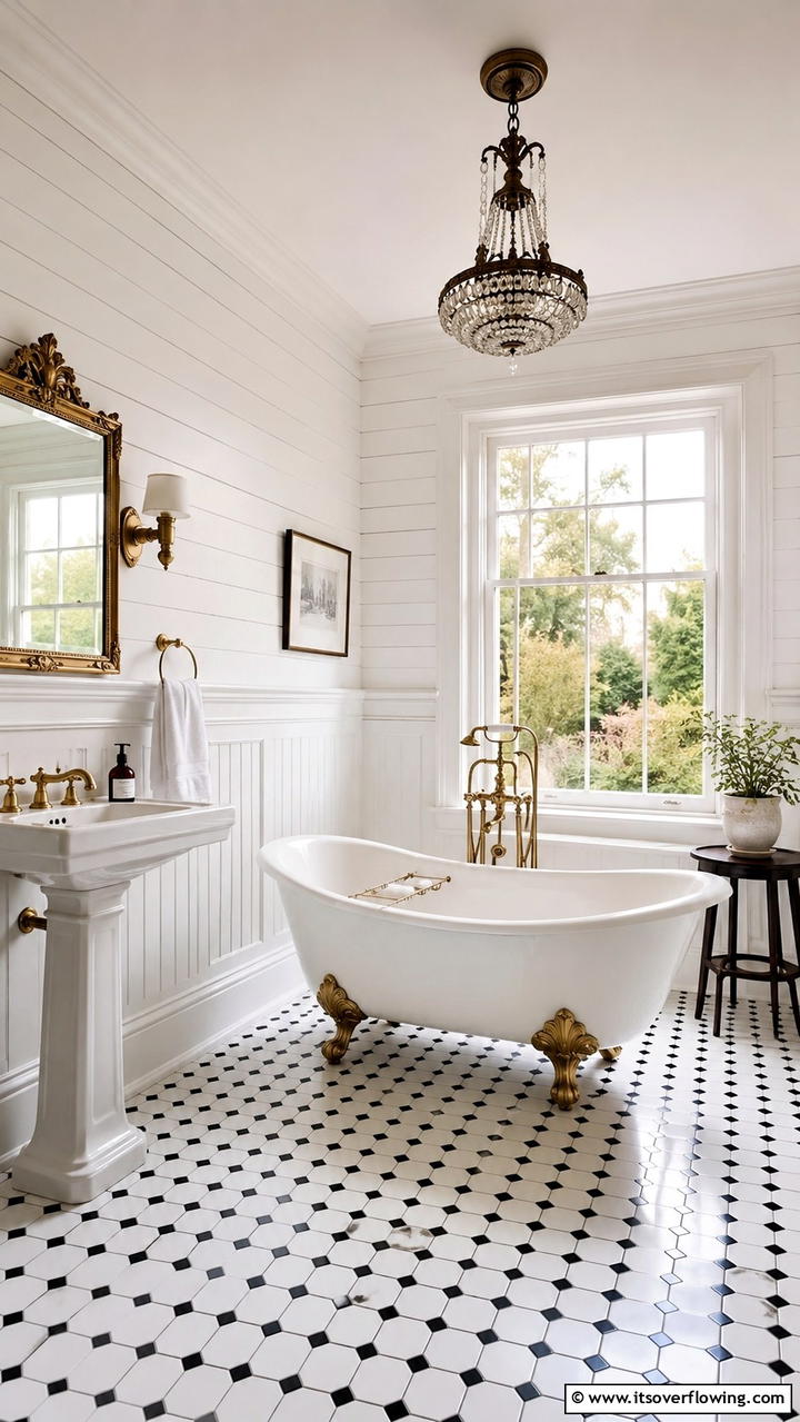Vintage Clawfoot Tub - 30 Bathtub Ideas for a Luxurious and Relaxing Bathroom