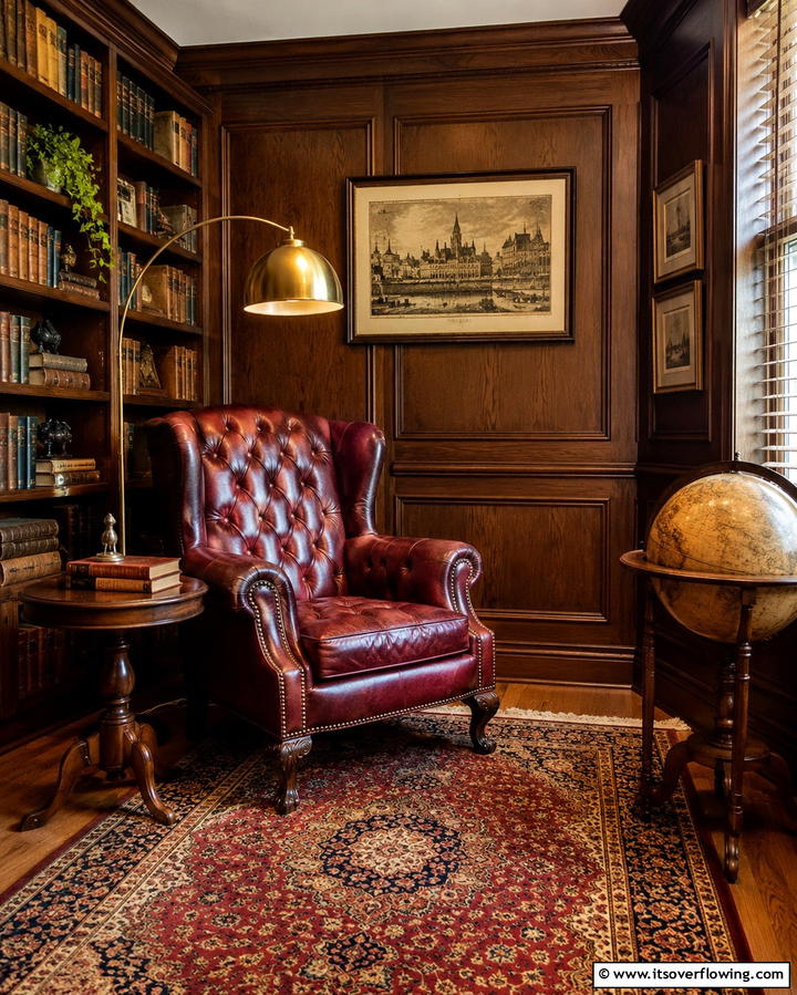 Vintage Corner - 30 Reading Room Ideas for a Quiet and Cozy Escape
