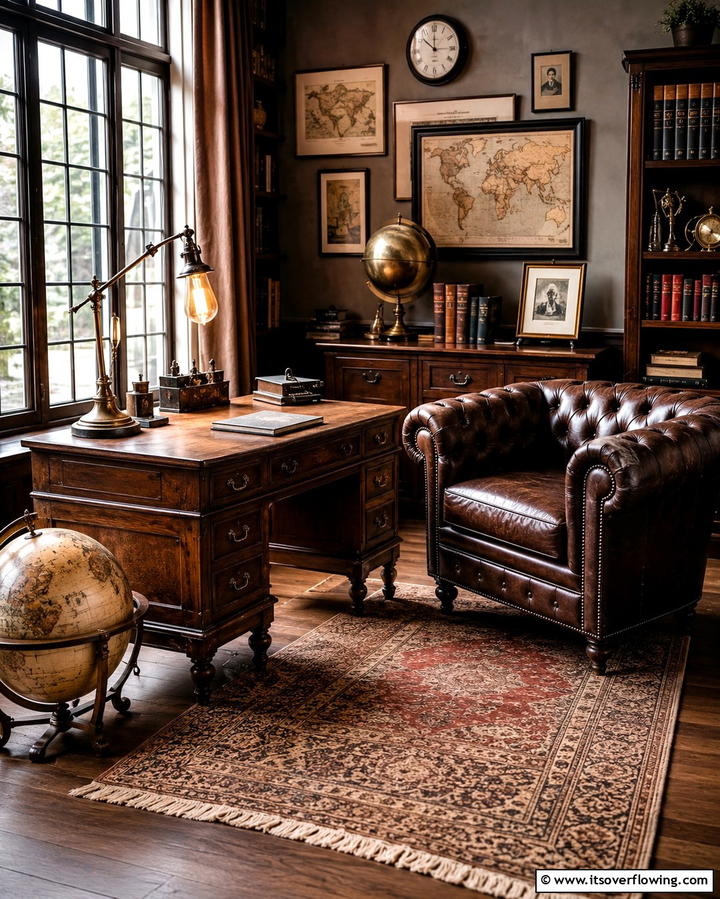 Vintage Decor Accents - 30 Bachelor Room Ideas for Modern Masculine Spaces